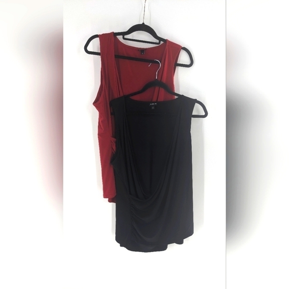 torrid Tops - Torrid Womens Blouse Sleeveless Faux Wrap Ruched Sides Size 3 (bundle of 2)